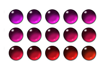 Image showing Sphere glass button 01