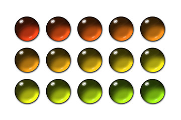 Image showing Sphere glass button 02