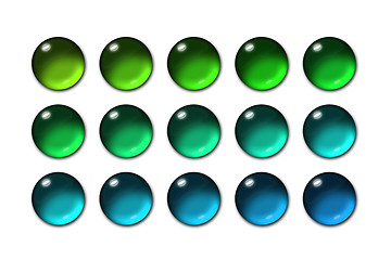 Image showing Sphere glass button 03