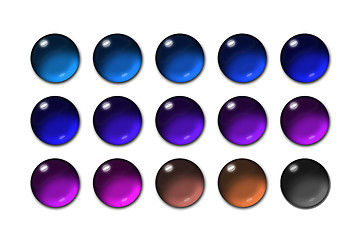 Image showing Sphere glass button 04