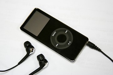 Image showing Black Ipod MP3 Player