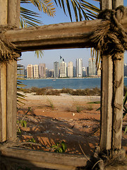 Image showing City through the frame
