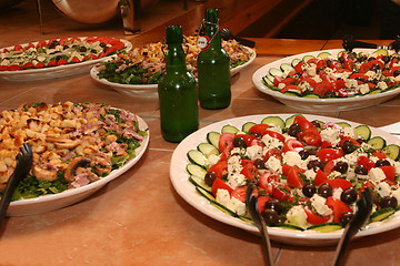 Image showing Tray of delicious salad