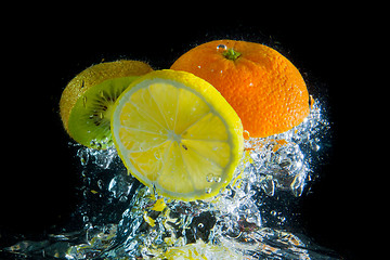 Image showing fruit splash