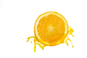 Image showing orange juice splash