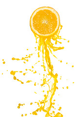 Image showing orange juice splash