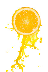 Image showing orange juice splash