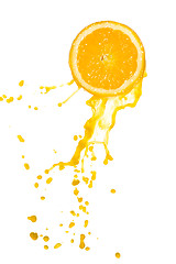 Image showing orange juice splash