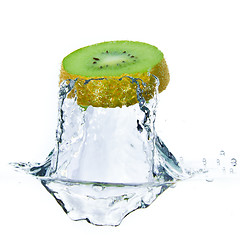 Image showing kiwi splashing