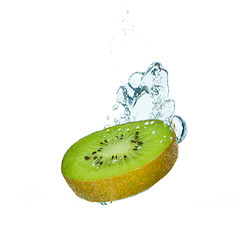 Image showing kiwi splashing