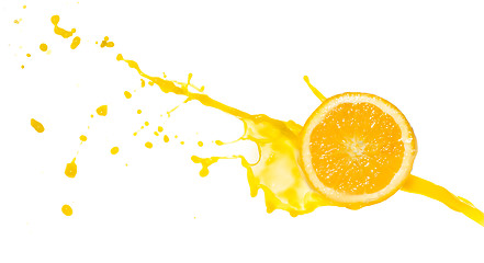 Image showing orange juice splash