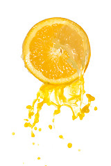 Image showing orange juice splash