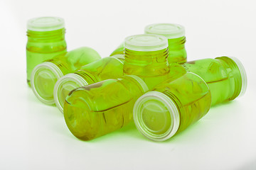 Image showing cosmetic glass containers