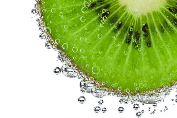 Image showing kiwi with bubbles