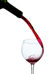 Image showing pouring red wine 