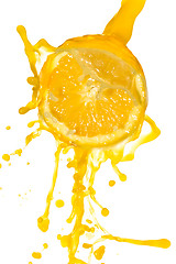 Image showing orange juice splash