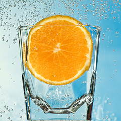 Image showing glass with orange