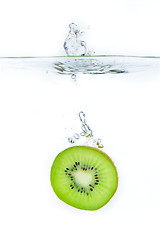 Image showing kiwi splashing