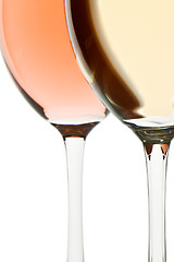 Image showing two wine glasses