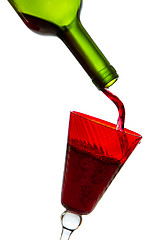 Image showing pouring red wine 