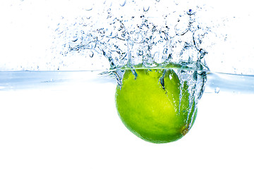 Image showing lime splashing