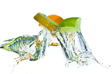 Image showing fruit splashing