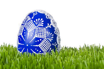 Image showing easter egg in grass