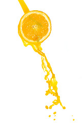 Image showing orange juice splash