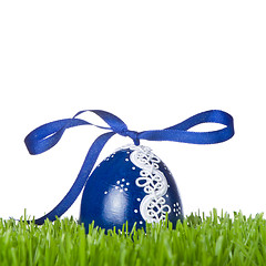 Image showing easter egg in grass
