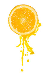 Image showing orange juice splash