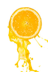 Image showing orange juice splash