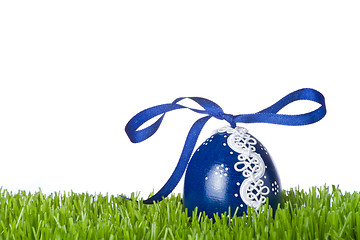 Image showing easter egg in grass