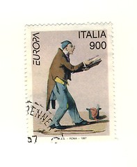 Image showing Italian stamp