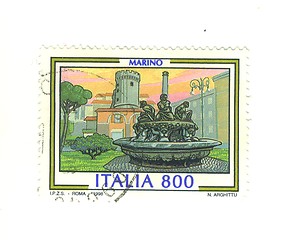 Image showing Italian stamp