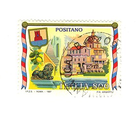 Image showing Italian stamp