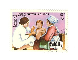 Image showing stamp from laos