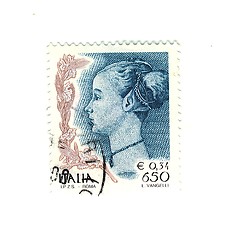 Image showing Italian stamp