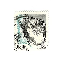 Image showing Italian stamp