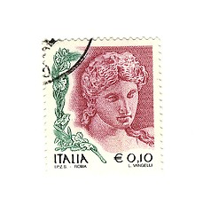 Image showing Italian stamp