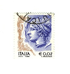 Image showing Italian stamp