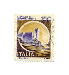 Image showing Italian stamp