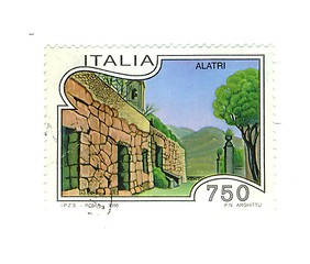 Image showing Italian stamp