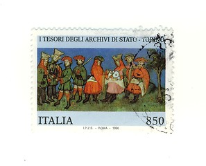 Image showing Italian stamp