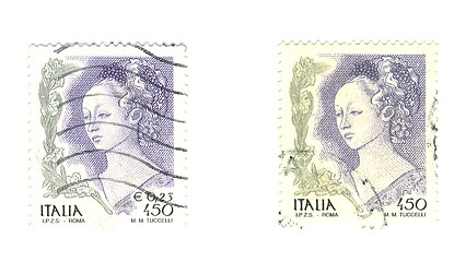 Image showing Italian stamp