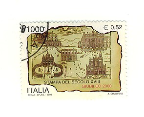 Image showing Italian stamp