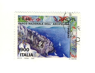 Image showing Italian stamp