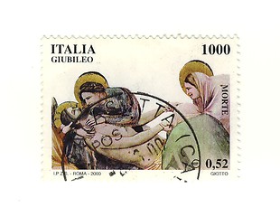 Image showing Italian stamp