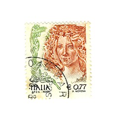 Image showing Italian stamp