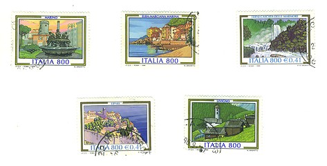 Image showing Italian stamp