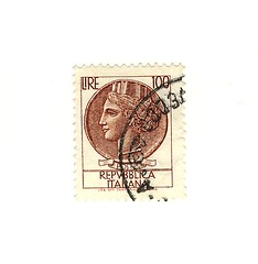 Image showing Italian stamp